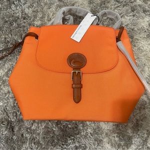 Dooney & Burke Tangerine Flip backpack